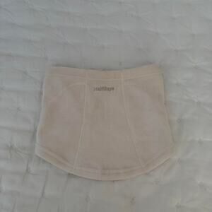 Halfdays Polartech Fleece Neck Warmer - Cream. Worn twice